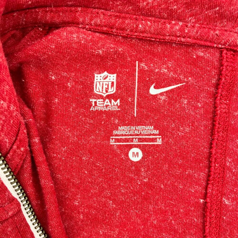 Nike Womens M Hooded Sweatshirt Red Atlanta Falcons NFL Team Apparel Long Sleeve - Picture 6 of 12